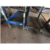 Image 5 : Qty 2 Wheeled Utility Carts w/ Undershelves & Dolly w/ Wooden Platform