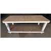Image 1 : Wooden Work Table w/ Undershelf 87" x 34" x 36"H