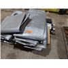 Image 2 : Contents of Pallet: Multiple Gray Tarps, Tent in Black Case, ShelterLogic Tent Canopy, etc