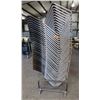 Image 1 : Qty Approx. 30 Stacking Plastic Chairs on Dolly