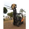Image 1 : Doosan G30N-7 Forklift 133 Hours w/ Rotating Forks (Starts & Runs - see video)
