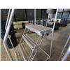 Image 2 : Metal 4-Step Tilt & Roll Mobile Work Ladder Platform