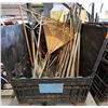 Image 1 : Bin Multiple Landscape Tools, Rakes, Shovels, Hoes, etc