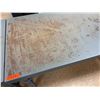 Image 2 : Metal Warehouse Table (has rust)