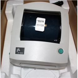 Zebra LP 2844 Barcode Printer W/Power Supply