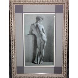 Framed Print of Nude Woman