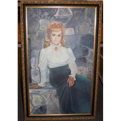 Framed Oil of a Woman
