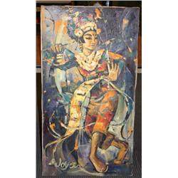 Oil on Canvas of an Asian Woman