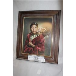 Framed Cheyenne Mother & Child