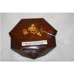 Sorrento Italian Inlay Jewelry Music Box