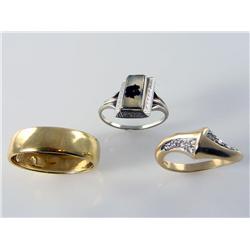 (3) 14kt & 18kt Antique & Estate Ladies Rings