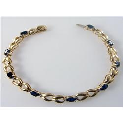 Cashmere Sapphire & Diamond Tennis Bracelet