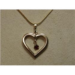 14k Gold Chain With Ruby