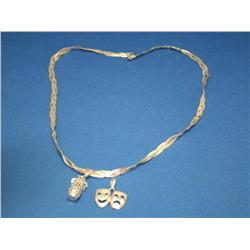 Silver Necklace and 2 pendants