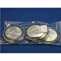 5-Walking Liberty Silver Dollars