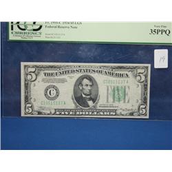 1934 $5 Dollar Bill 35PPQ