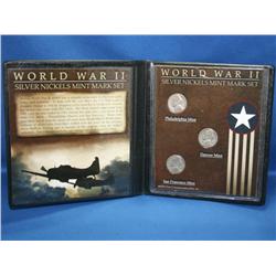 WW II Silver Nickel Collection