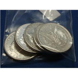 5- 1880s & 1890s Morgan Silver Dollar