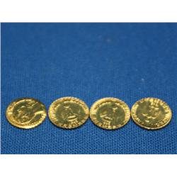 4 Maximilian Gold Coins 1.6g