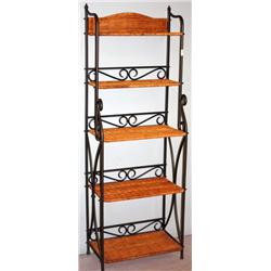 Wicker & Wrought Iron Shelf