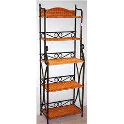 Wicker & Wrought Iron Shelf