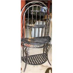 Vintage Wrought Iron Shelf