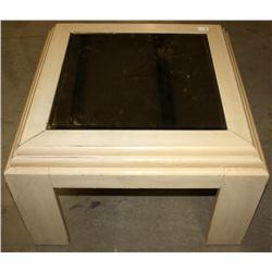 Glass Top End Table