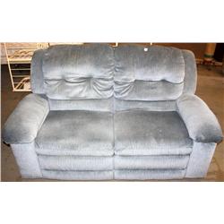 Blue Recliner Love Seat