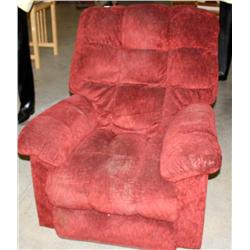 Burgundy Rocker Recliner Chair