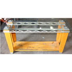 Glass Top Sofa Table