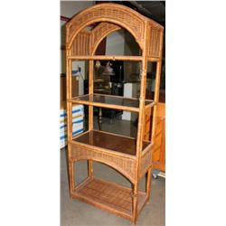 Wicker & Glass Shelf