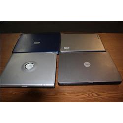 Lot Of 4 Laptops Parts Or Repair