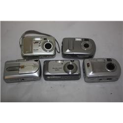 Lot Of 5 Digital Cameras
