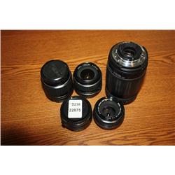 Lot of 5 Pentax K Mount Lenses