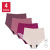 Image 1 : High-Rise Leak Protection Brief XL Pink Rose 4-Pack