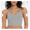 Image 1 : Lemon 2-Pack Ribbed Yoga Bras with Built-In Shelf Bra, Size SP