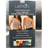 Image 3 : Lemon 2-Pack Ribbed Yoga Bras with Built-In Shelf Bra, Size SP