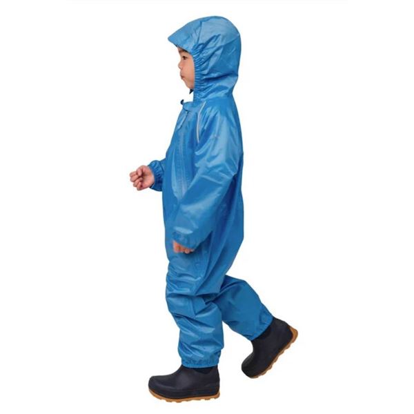 Cloudveil Kids’ Waterproof Hooded Playsuit, 4T, Blue
