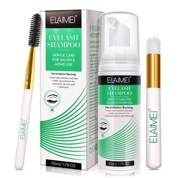 Elaimei Eyelash Shampoo 50ml for Salon and Home Use