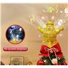 Image 1 : Gold Christmas Tree Topper Projector with Light-Up Feature