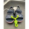 Image 4 : Crocs Kids’ Sandals, Navy Blue, Size 9