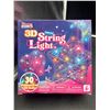 Image 2 : Klever Kits 3D String Art Kit for s, Light Up String Light with 30 Multi-Colored LED Bulbs, Arts and