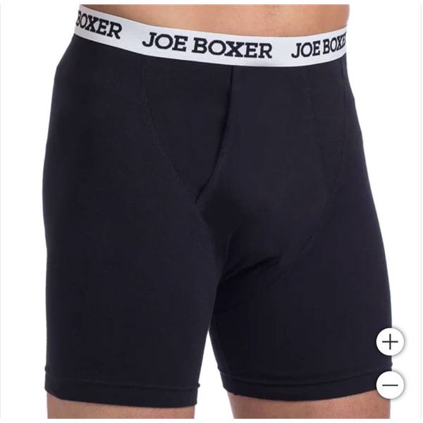 Joe Boxer Men’s Boxer Briefs, Organic Cotton, Size Medium, 4-Pack