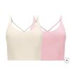 Image 1 : Lemon 2-Pack Ribbed Yoga Bra XS/TP, Seamless with Crossback Design