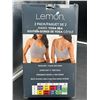 Image 3 : Lemon 2-Pack Ribbed Yoga Bra XS/TP, Seamless with Crossback Design