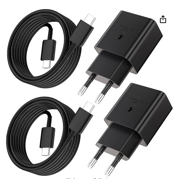 USB Charging Accessories Set with Cables and Plugs for EU Outlets