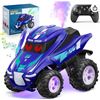 Image 1 : Byjogger Remote Controlled Cars, 2.4GHz RC Stunt Car Toy for Kids, RGB Light Music, Off-Road RC Car