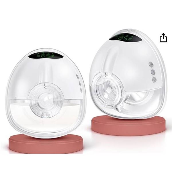 Wearable Breast Pump with Dual Collection Cups