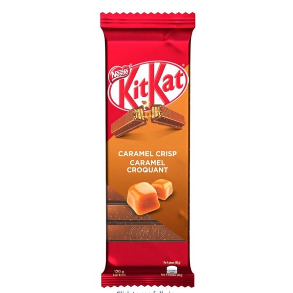 8 KitKat Caramel Crisp Bars, 120g Each