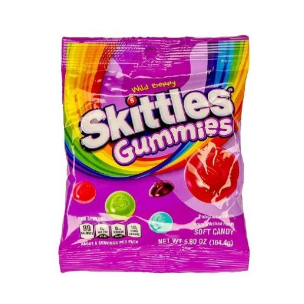 Skittles Gummies 12 Bags, Each 164 g
